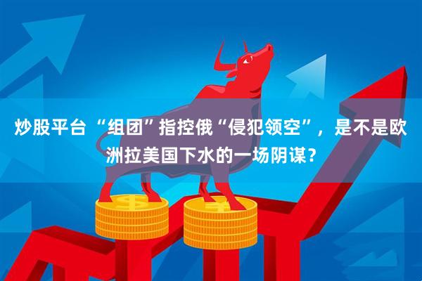 炒股平台 “组团”指控俄“侵犯领空”，是不是欧洲拉美国下水的一场阴谋？